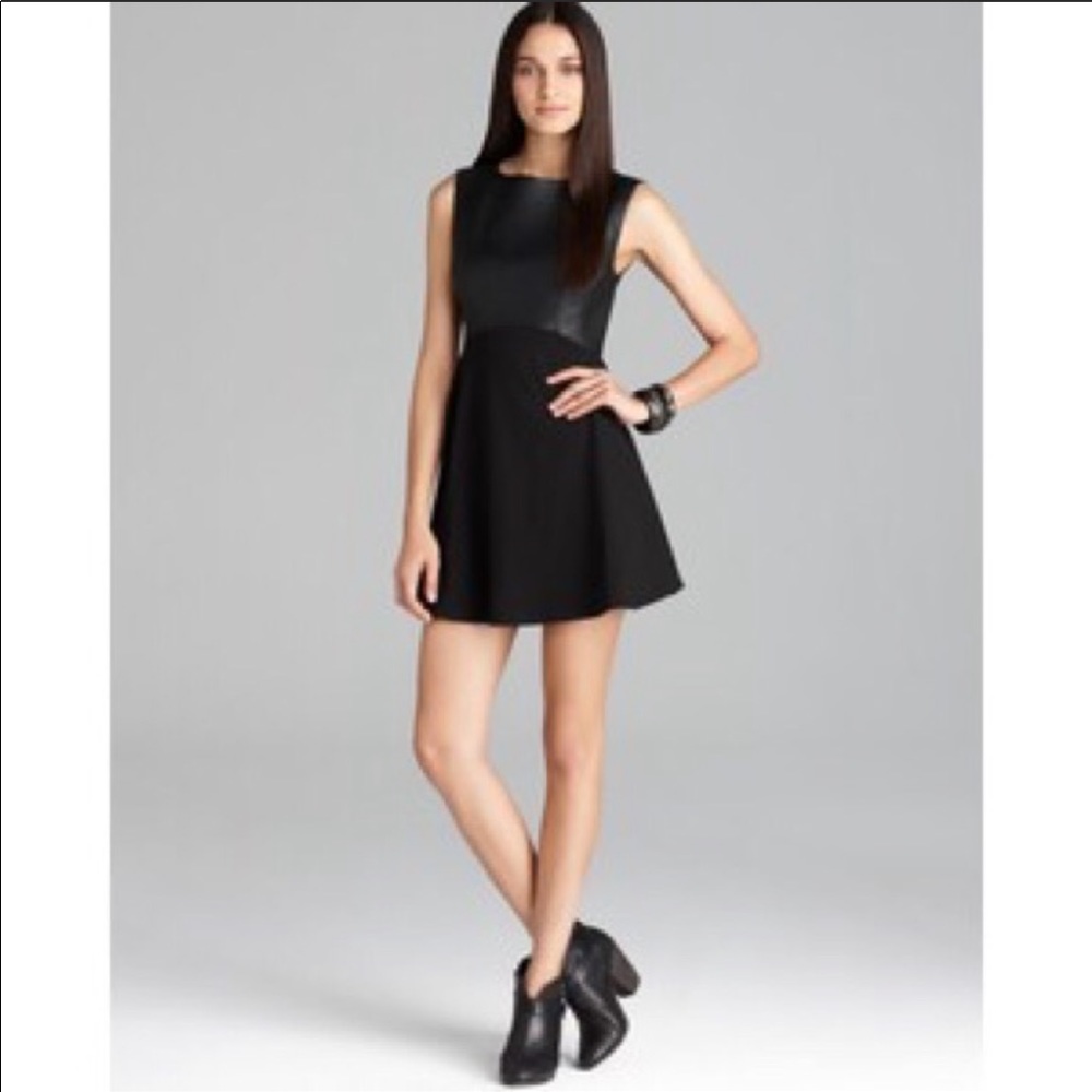 Pleather Feather Ruth Dress (RUNS SMALL!)